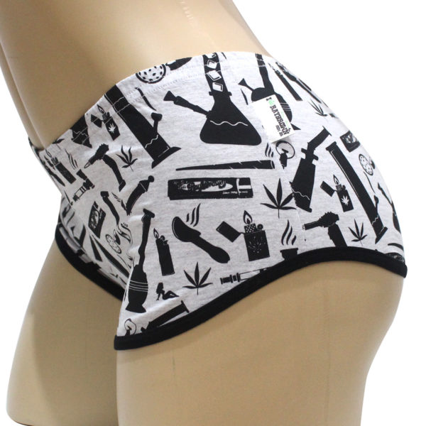 Short Cannabis Headshop Cinza Mescla