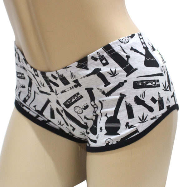 Short Cannabis Headshop Cinza Mescla