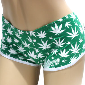 Short Cannabis Verde e Branco