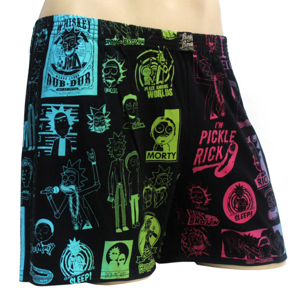 Cueca Rick Morty Samba Canção Preto Ray Brown