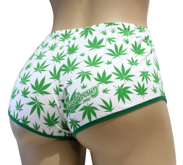 Short Cannabis Branco e Verde